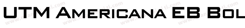 UTM Americana EB Bold字体转换